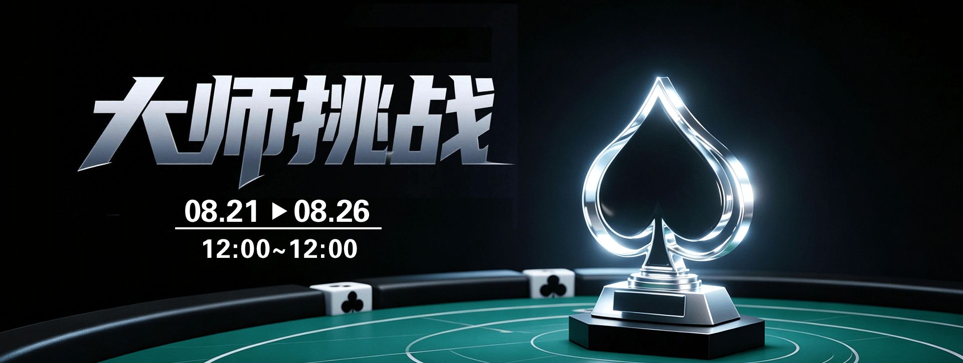 传奇扑克2026年8月大师挑战活动