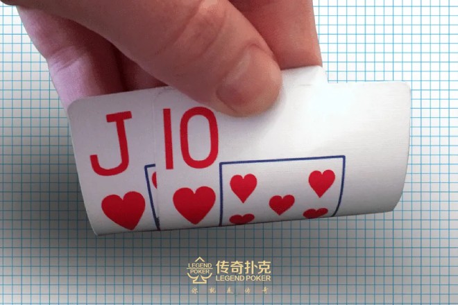 传奇德州常规桌拿到同花J10怎么玩？