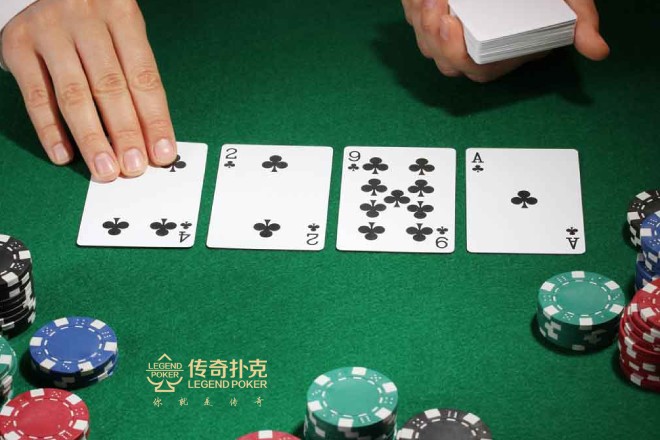 传奇扑克APP对手河牌突然全下，如何判断跟不跟？